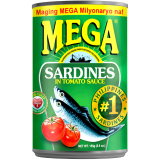 MEGA SARDINES TOMATO EASY OPEN 100/155G