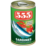 555 SARDINES IN TOMATO SAUCE EOE 100/155G